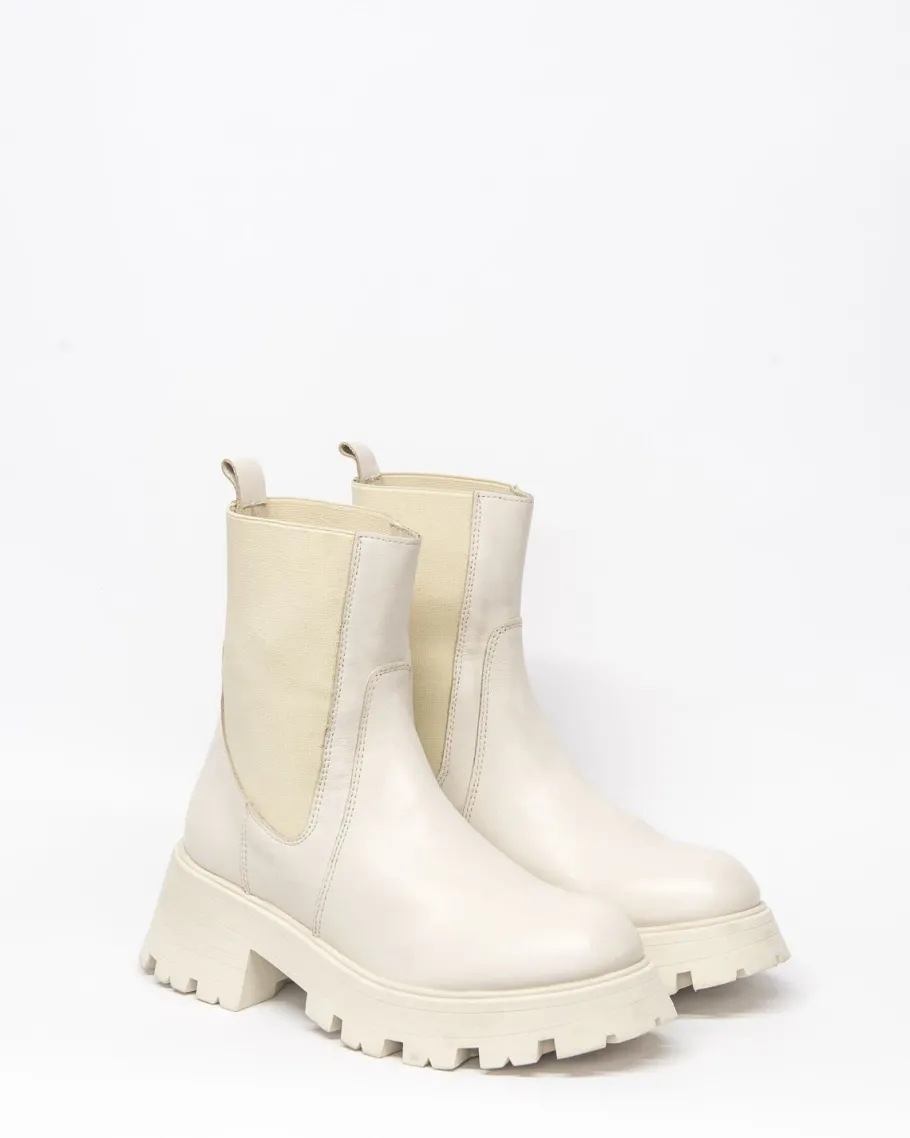 Inset Boot-Beige Leather|zoe kratzmann Discount