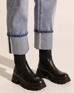 Inset Boot-Black Leather|zoe kratzmann Clearance