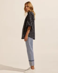 Lilt Top-Black Check|zoe kratzmann Sale