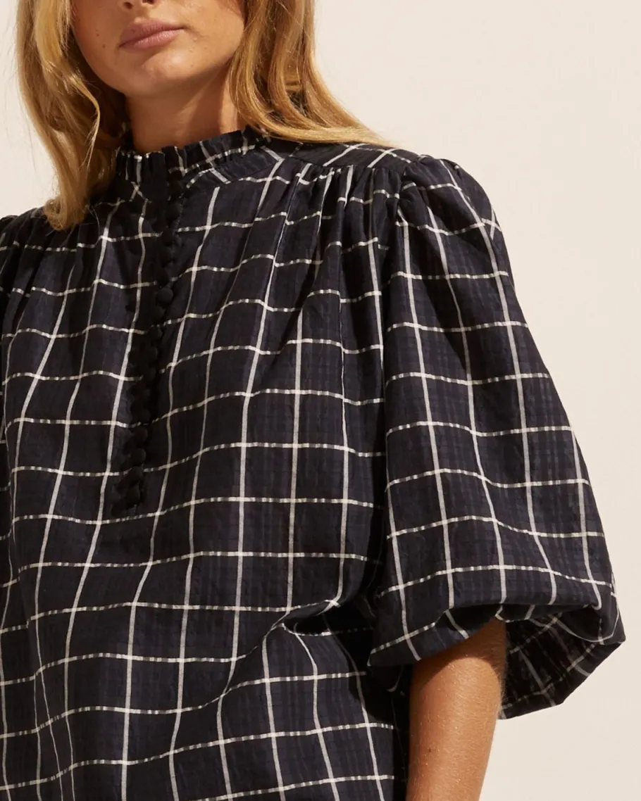 Lilt Top-Black Check|zoe kratzmann Sale