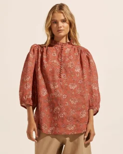 Lilt Top-Rust Paisley|zoe kratzmann Best