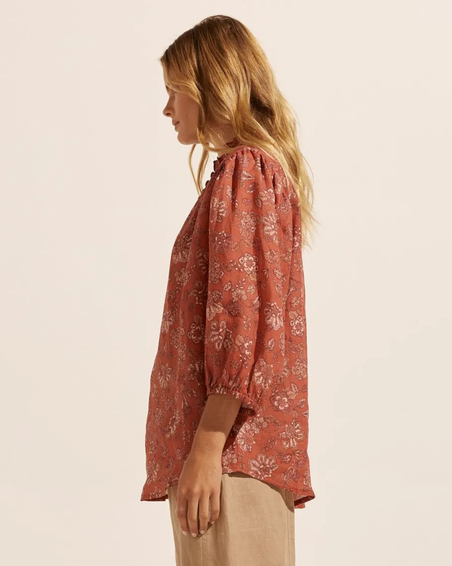 Lilt Top-Rust Paisley|zoe kratzmann Best