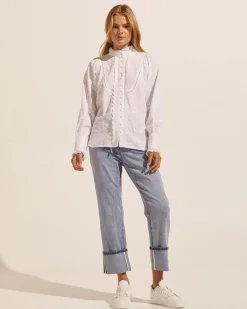 Linger Top-Porcelain|zoe kratzmann Discount