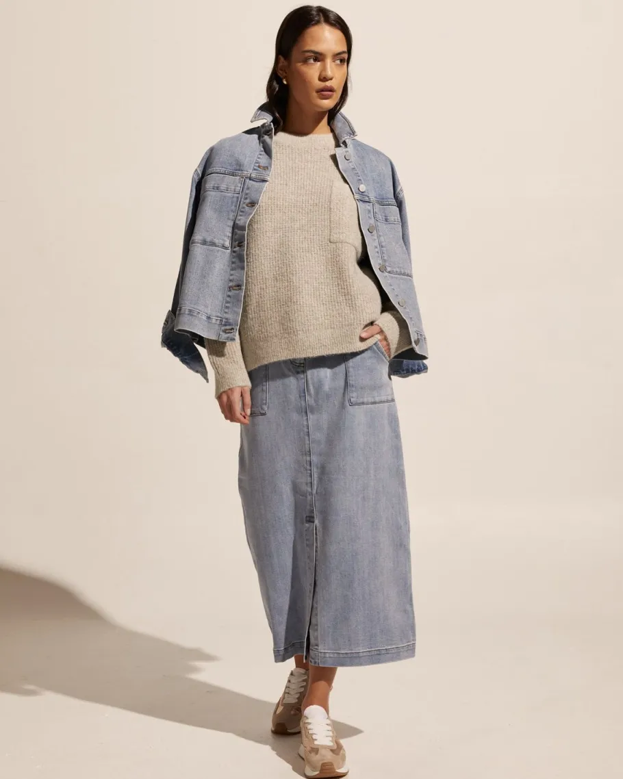 Loft Skirt-Washed Denim|zoe kratzmann Sale
