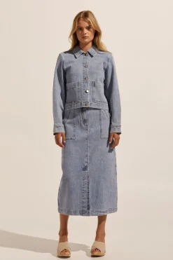 Measure Jacket-Washed Denim|zoe kratzmann Sale