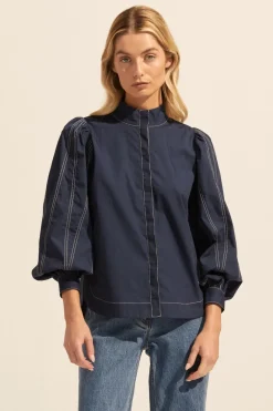 Oblige Top-Indigo|zoe kratzmann New