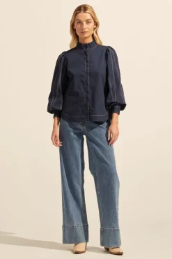 Oblige Top-Indigo|zoe kratzmann New