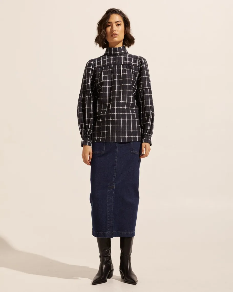 Pace Top-Black Check|zoe kratzmann Discount