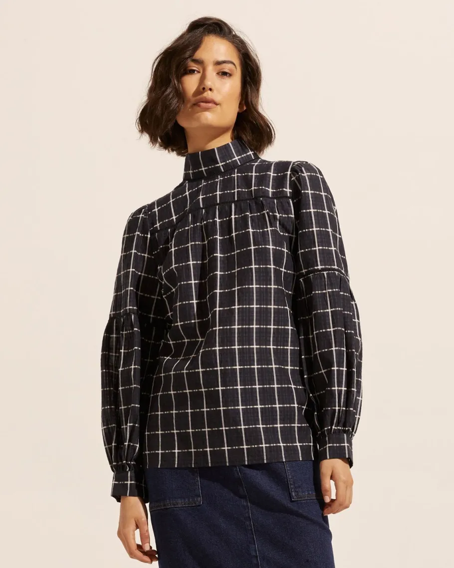 Pace Top-Black Check|zoe kratzmann Discount
