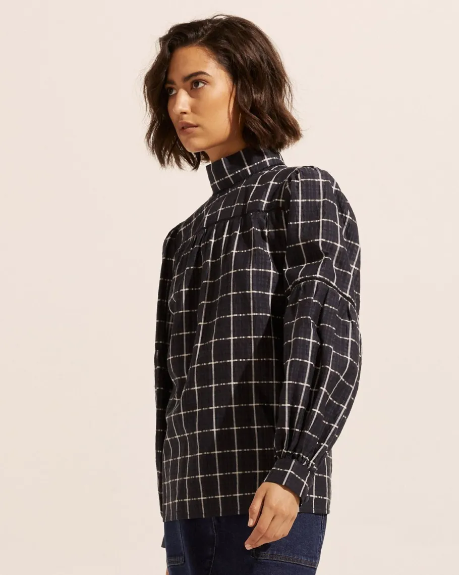 Pace Top-Black Check|zoe kratzmann Discount