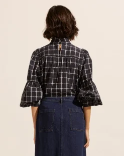 Pace Top-Black Check|zoe kratzmann Discount