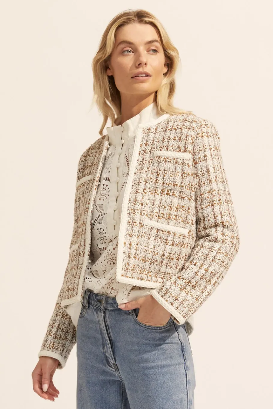 Patron Jacket-Caramel Boucle|zoe kratzmann Discount