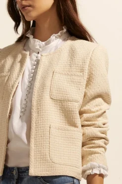 Patron Jacket-Ecru Boucle|zoe kratzmann