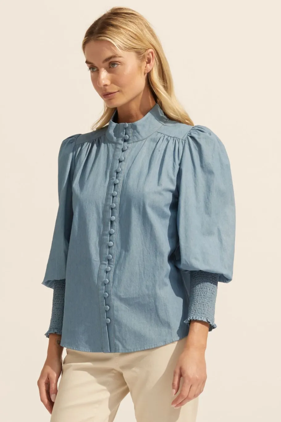 Pier Top-Chambray|zoe kratzmann Best