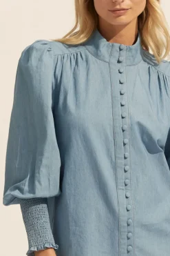 Pier Top-Chambray|zoe kratzmann Best