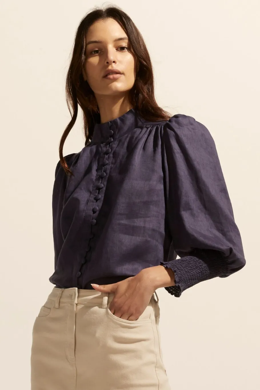 Pier Top-Indigo|zoe kratzmann Hot