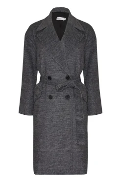 Pillar Coat-Black Mini Check|zoe kratzmann Best
