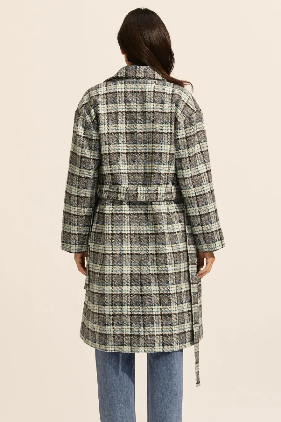 Pillar Coat-Green Check|zoe kratzmann Sale