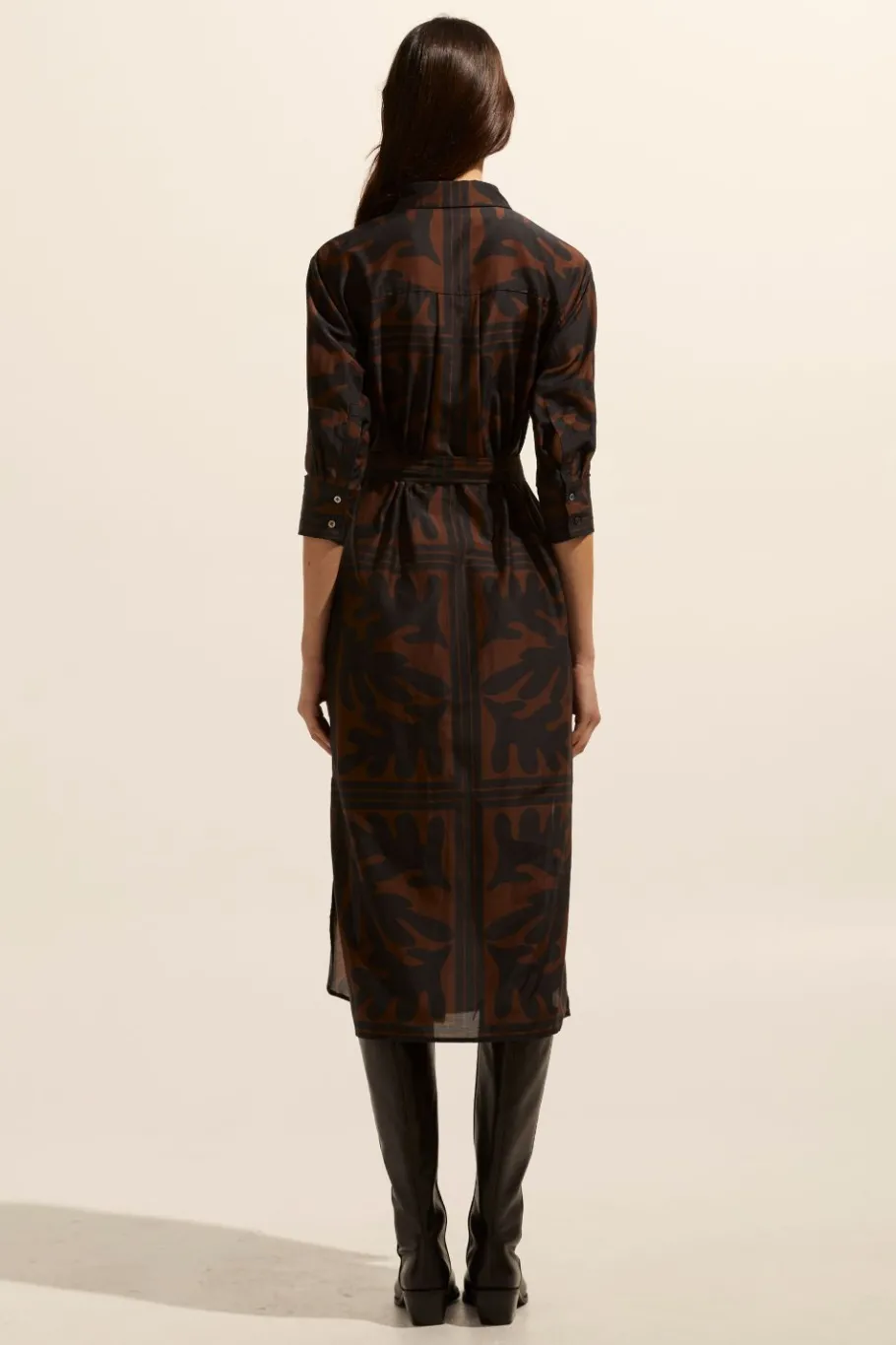 Pinpoint Dress-Choc Frond|zoe kratzmann Discount