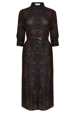 Pinpoint Dress-Choc Frond|zoe kratzmann Discount