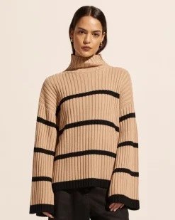 Privy Knit-Camel/Black|zoe kratzmann