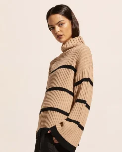 Privy Knit-Camel/Black|zoe kratzmann