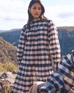 Prowess Dress-Black/Ecru Check|zoe kratzmann Best