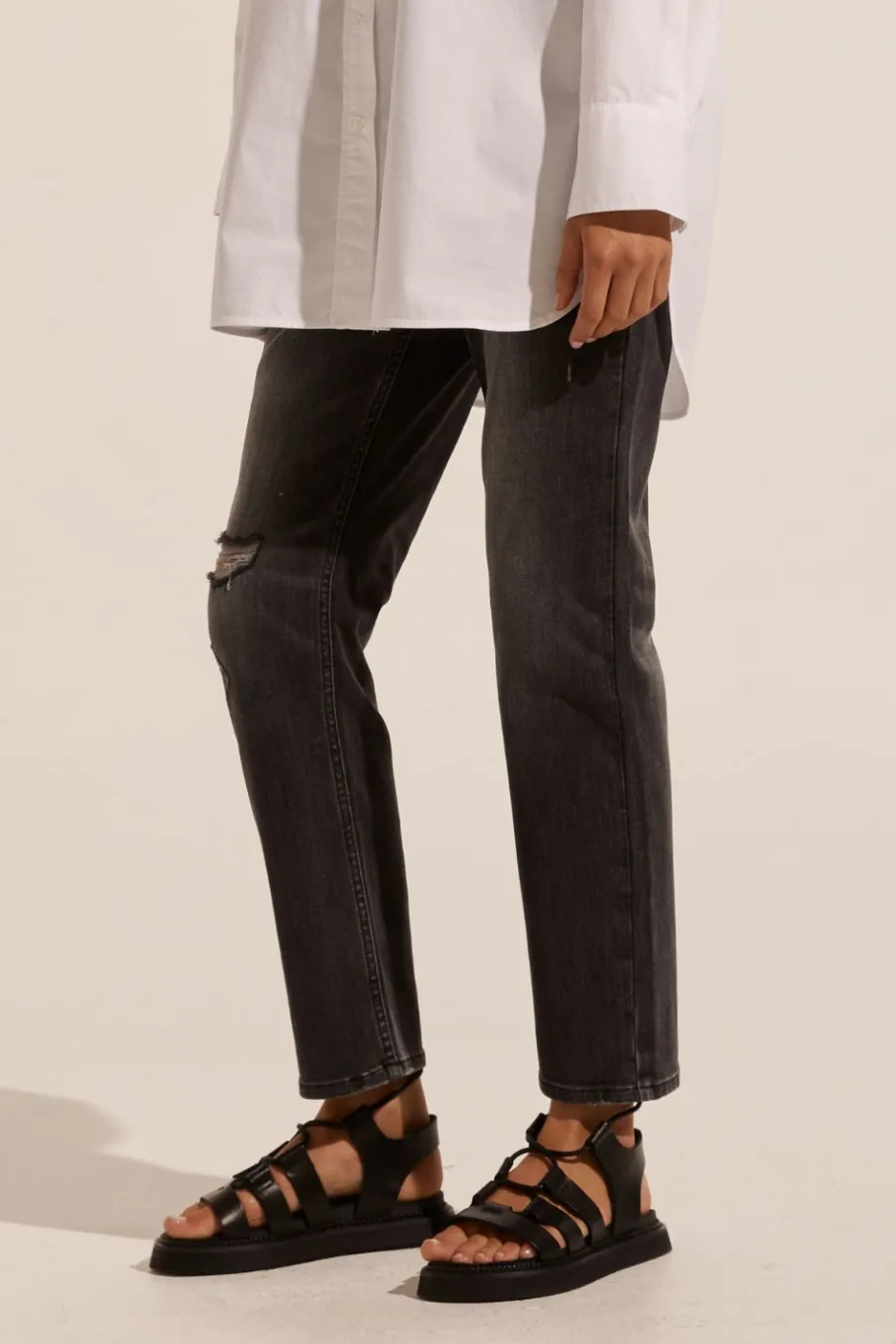 React Jean-Distressed Black|zoe kratzmann Discount