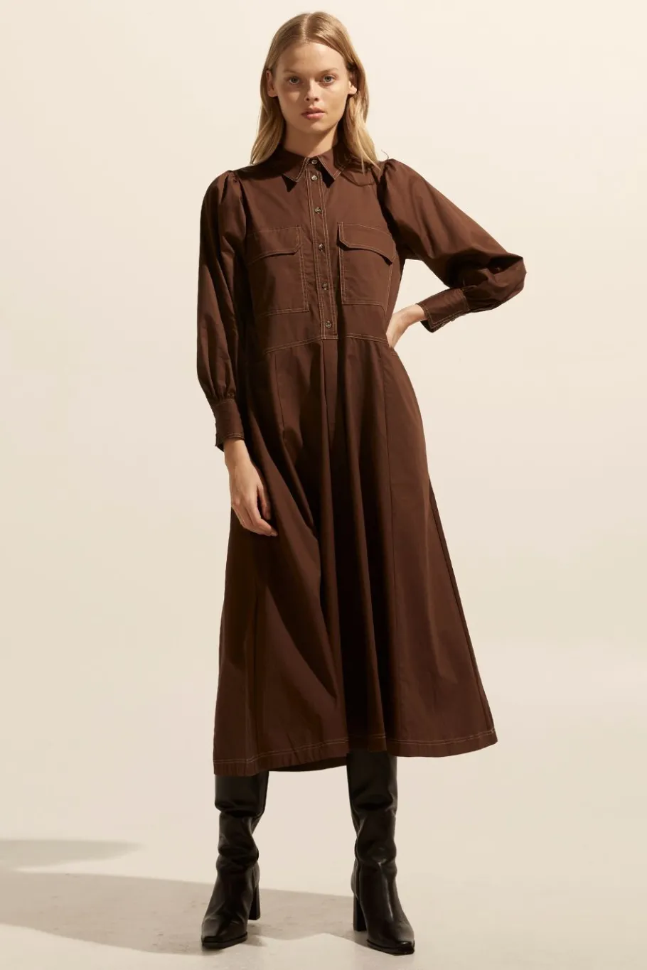 Recess Dress-Chocolate|zoe kratzmann