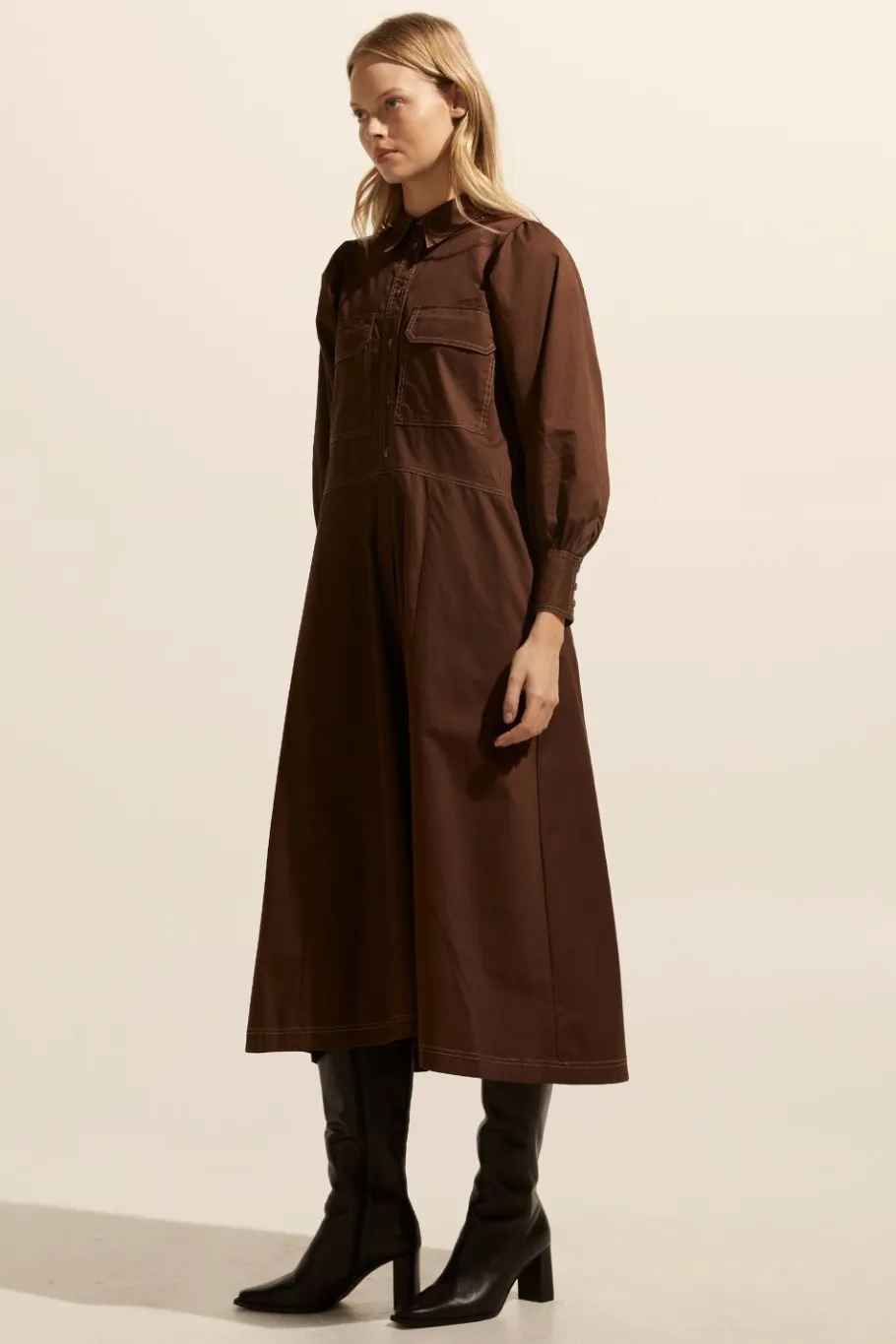 Recess Dress-Chocolate|zoe kratzmann