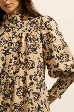 Recruit Dress-Ochre Floral|zoe kratzmann Sale