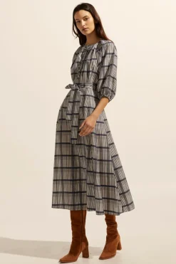 Regard Dress-Ink/Porcelain Check|zoe kratzmann Sale
