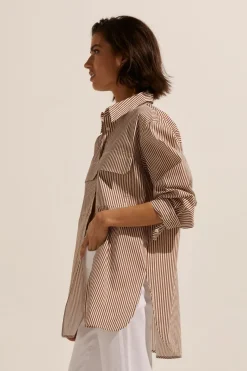 Reprieve Top-Cafe Stripe|zoe kratzmann Discount