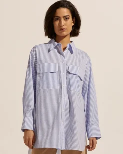 Reprieve Top-Ocean Stripe|zoe kratzmann Sale