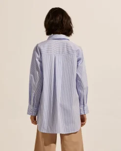 Reprieve Top-Ocean Stripe|zoe kratzmann Sale