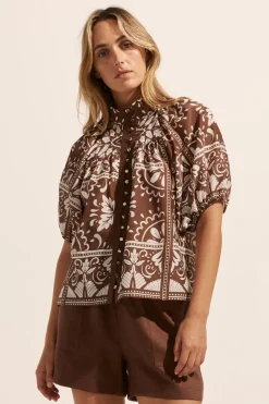 Roam Top-Choc Mosaic|zoe kratzmann Hot