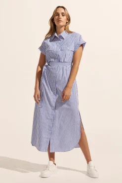Rote Dress-Cobalt Stripe|zoe kratzmann Discount