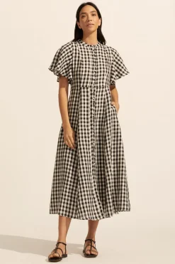 Savour Dress-Black Check|zoe kratzmann Clearance