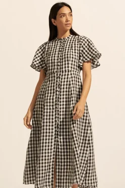 Savour Dress-Black Check|zoe kratzmann Clearance