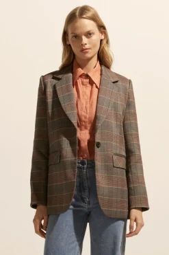 Scout Jacket-Clay Check|zoe kratzmann Best