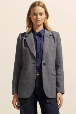 Scout Jacket-Sapphire Check|zoe kratzmann Online
