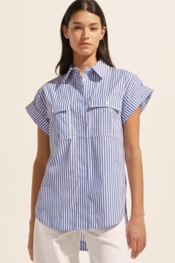 Sequel Top-Cobalt Stripe|zoe kratzmann Online