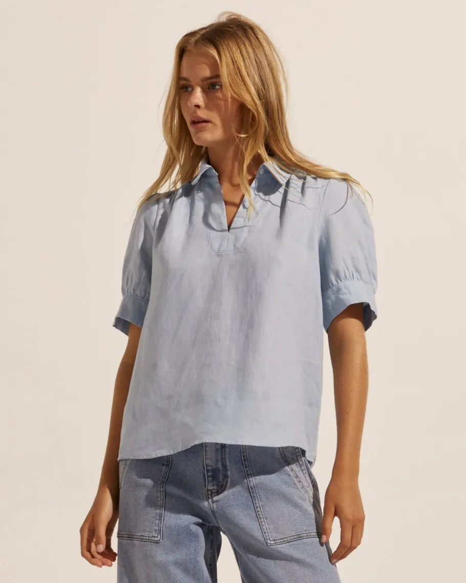 Serene Top-Sky|zoe kratzmann