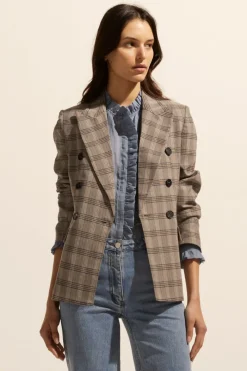 Spurt Jacket-Mousse Check|zoe kratzmann Sale