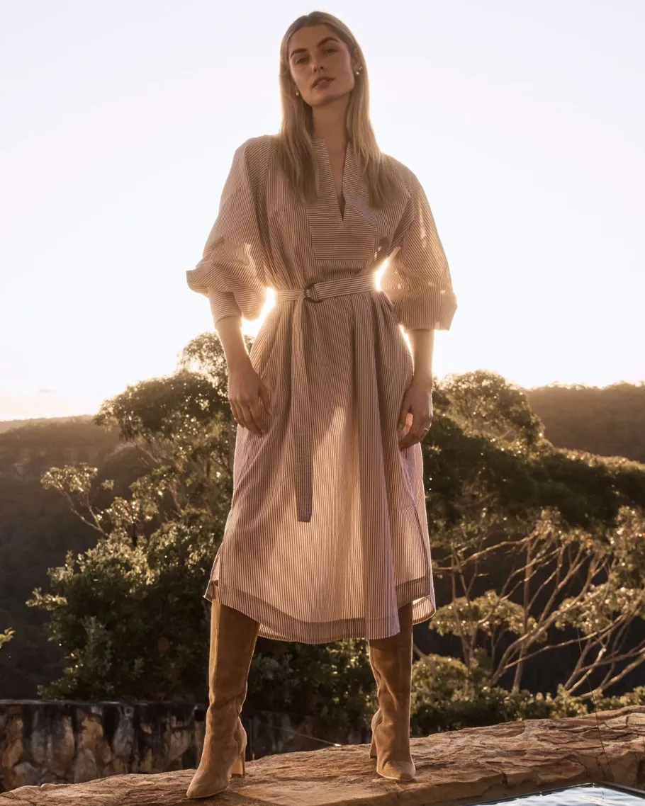 Standpoint Dress-Toast Stripe|zoe kratzmann Sale