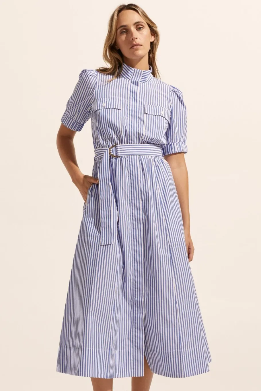 Starling Dress-Cobalt Stripe|zoe kratzmann Best