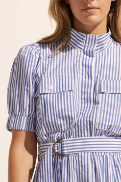 Starling Dress-Cobalt Stripe|zoe kratzmann Best