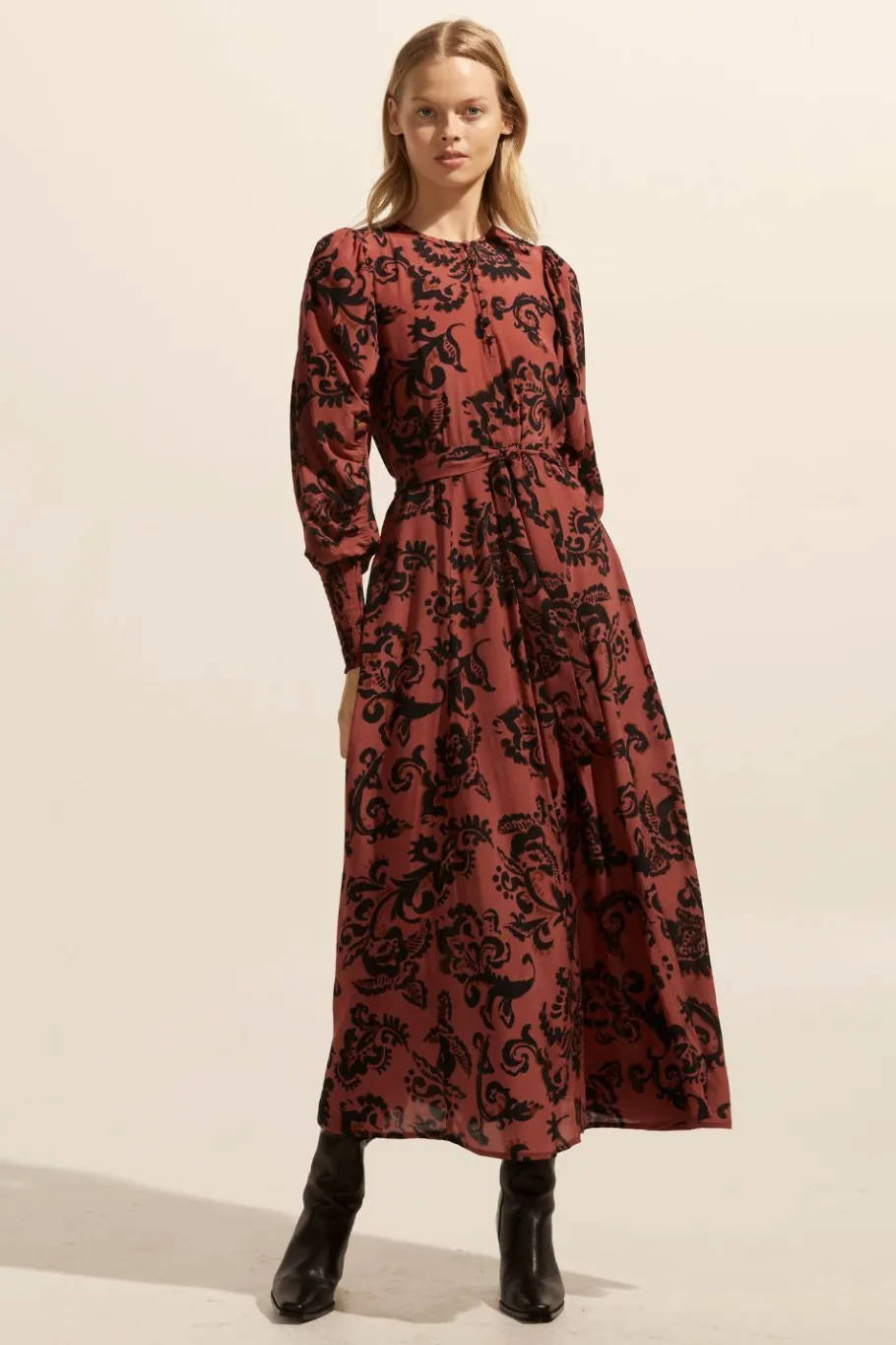 Tangent Dress-Clay Floral|zoe kratzmann Online