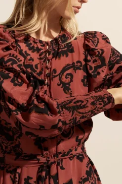 Tangent Dress-Clay Floral|zoe kratzmann Online