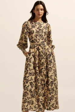 Tangent Dress-Ochre Floral|zoe kratzmann Online